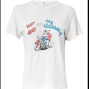 Re/Done her way or the highway shirt